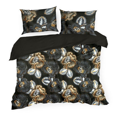 Makosatyna czarny 160x200