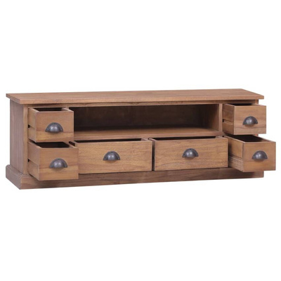vidaXL Szafka pod TV, 120 x 30 x 40 cm, lite drewno tekowe