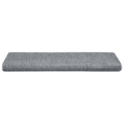 Maty na schody samoprzylepne 5 szt. 65x21x4 cm Jasnoszary prostokątny brzeg