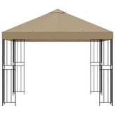 Altana 3 x 3 m Beżowy Poliester i Stal 190 gsm
