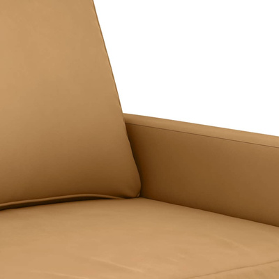 Sofa 2-osobowa, brązowy, 120 cm, tapicerowana aksamitem