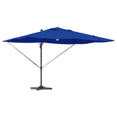 Parasol plażowy 351 x 250 x 253 cm Poliester i aluminium