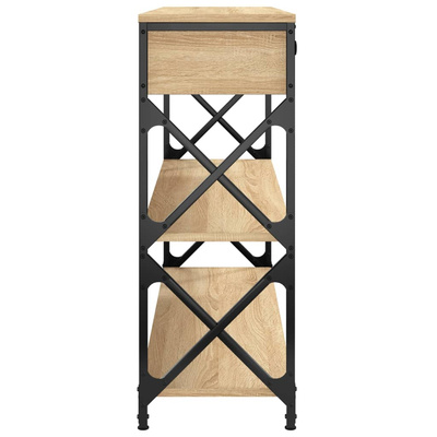 Stolik konsolowy, dąb sonoma, 100x28x75 cm