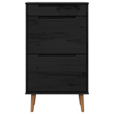 Szafka na buty MOLDE 59,5 x 35 x 103 cm Lite drewno sosnowe