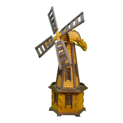 Wiatrak Ogrodowy Drewniany 135cm [W52]