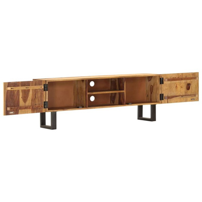 vidaXL Szafka pod TV, 130x30x47 cm, lite drewno sheesham