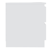 Szafka nocna, biała, 50x39x43,5 cm, materiał drewnopochodny