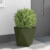 Donica 2 pcs Zielony oliwkowy 50 x 50 x 50 cm Stal