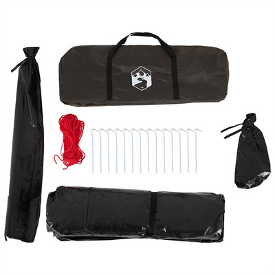 Namiot wędkarski, 4-os., brązowy, wodoszczelny