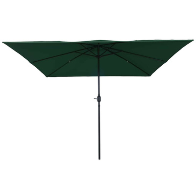 Parasolka ogrodowa Zielony 295 x 295 x 245 cm Poliester i Stal