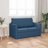 Sofa Bed Niebieski 124 x 71 x 78 cm tkanina