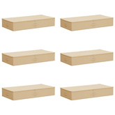 Skrzynia do przechowywania 6 pcs kremowy 90 x 48 x 15 cm
