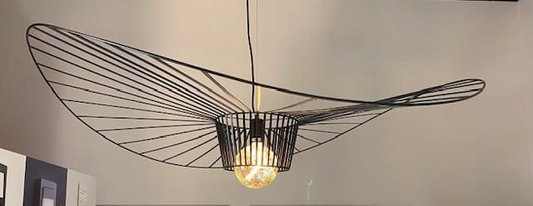 Lampa wisząca styl WERTIGO NORDIC E27 125cm czarna ADANI AD130