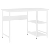 vidaXL Biurko komputerowe, białe, 105x55x72 cm, MDF i metal