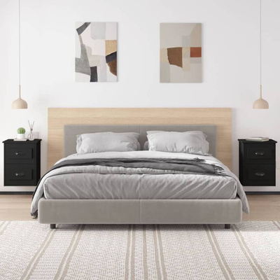 vidaXL Wiszące szafki nocne, 2 szt., czarne, 41,5x36x53 cm