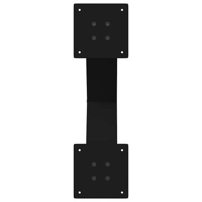 Nogi do stołu jadalnego w kształcie litery X 2 szt. Czarne 60x(72-73) cm Stal