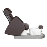 Fotel spa do pedicure Azzurro 016C brązowy z masażem pleców i hydromasażem  142946