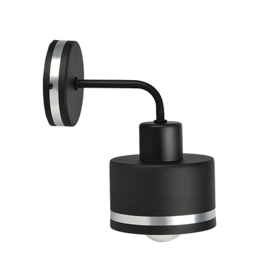 Kinkiet czarny/chrom lampa ścienna Wama 21-00422