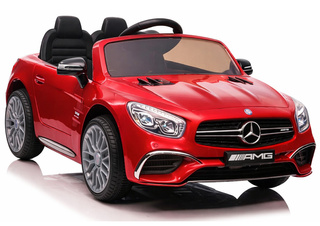 Auto Na Akumulatr Mercedes SL65 S Pilot LCD Czerwony Lakierowany