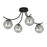Lampa sufitowa BOSTON 4 BLACK/GRAFIT
