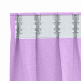 Firany blackout z kółkami 2 pcs Fioletowy 140 x 140 cm