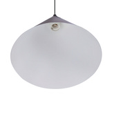 Dunca Lampa Wisząca 32 Czarny 1X40 E27 Klosz Ciemny Orzechowy