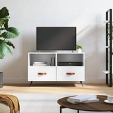 vidaXL Szafka pod TV, biała, wysoki połysk, 80x36x50 cm wariant 5