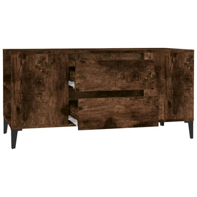 Szafka pod TV, przydymiony dąb, 102x44,5x50 cm vidaXL