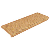 Samoprzylepne nakładki na schody, 15 szt., 65x21x4cm, sisal