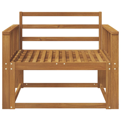 Środkowa sofa ogrodowa naturalny