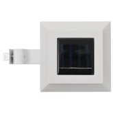 Kwadratowe lampy solarne na zewnątrz, 6 szt., LED, 12 cm, białe