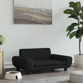 vidaXL Legowisko dla psa, czarne, 70x45x33 cm, aksamitne