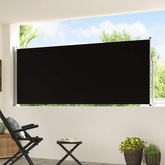 Wysuwana markiza boczna na taras, 117x514 cm, czarna