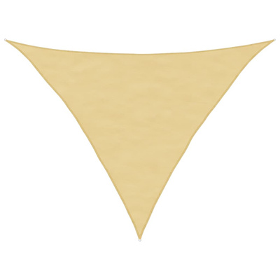 Żagiel przeciwsłoneczny, piaskowy, 3x3x4,24 m, 100% poliester