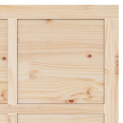 Drzwi przesuwne naturalny 80 x 208 cm Lite drewno sosnowe