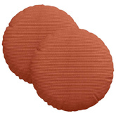 Poduszki na siedziska 2 pcs Czerwono-pomarańczowy ?30 x 13 cm