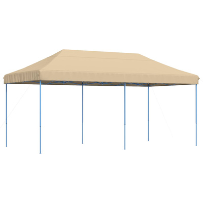 Namiot Imprezowy Beżowy 292 x 580 x 315 cm Materiał Oxford