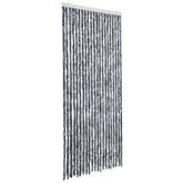 Zasłona przeciwko owadom, srebrna, 90x220 cm, szenil