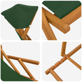 Fotel ogrodowy 2 pcs 3 Pozycja Lite Drewno Eukaliptusowe