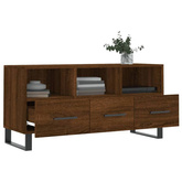 vidaXL Szafka pod TV, brązowy dąb, 102x36x50 cm