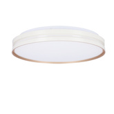 Montana Lampa sufitowa plafon biały+złoty 24w led 40 cm klosz biały