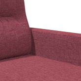 Sofa 3-osobowa, winna czerwień, 180 cm,tapicerowana tkaniną