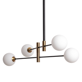 Lampa Wisząca nowoczesna 4xG9 Szklane mleczne kule Abruzzo Horhe