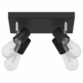 Reflektor sufitowy Czarny 26,5 x 26 x 11,5 cm Metal