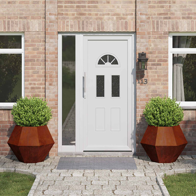 Donica 2 pcs Rdzawy 75 x 75 x 60 cm