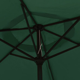 Parasol, zielony, 200 x 224 cm, aluminium