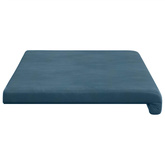 Poduszka na ławkę Welur niebieski Głębokość 35 cm