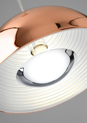 Lampa sufitowa wisząca candellux amalfi 31-26392 e27 miedziany