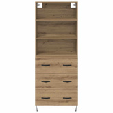Highboard 2 szt. Dąb rzemieślniczy 69,5 x 34 x 180 cm
