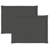 Poduszki na siedziska 2 pcs antracytowy 47 x 36 x 2 cm